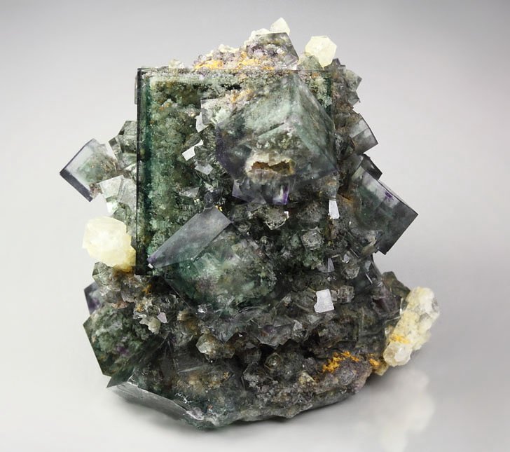 FLUORITE with PHANTOMS, QUARTZ