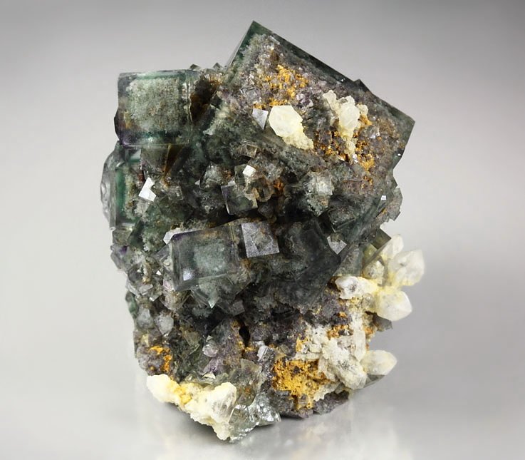 FLUORITE with PHANTOMS, QUARTZ