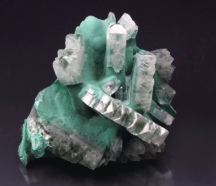 BARYTE, MALACHITE 