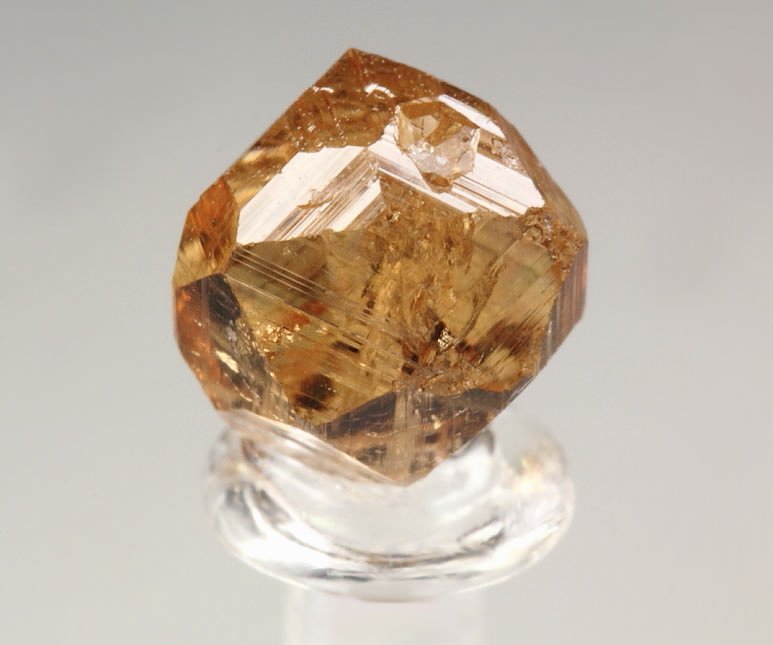 gem GARNET var. GROSSULAR with DIOPSIDE inclusion