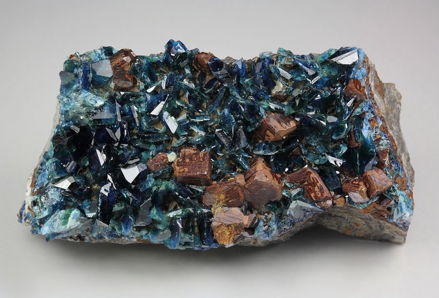 gem LAZULITE, SIDERITE