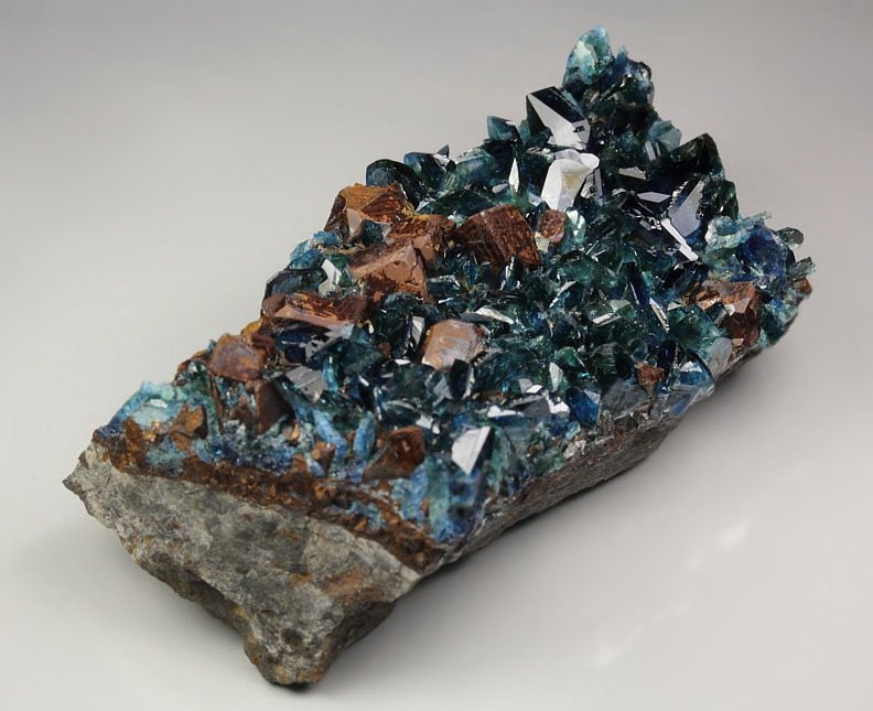 gem LAZULITE, SIDERITE