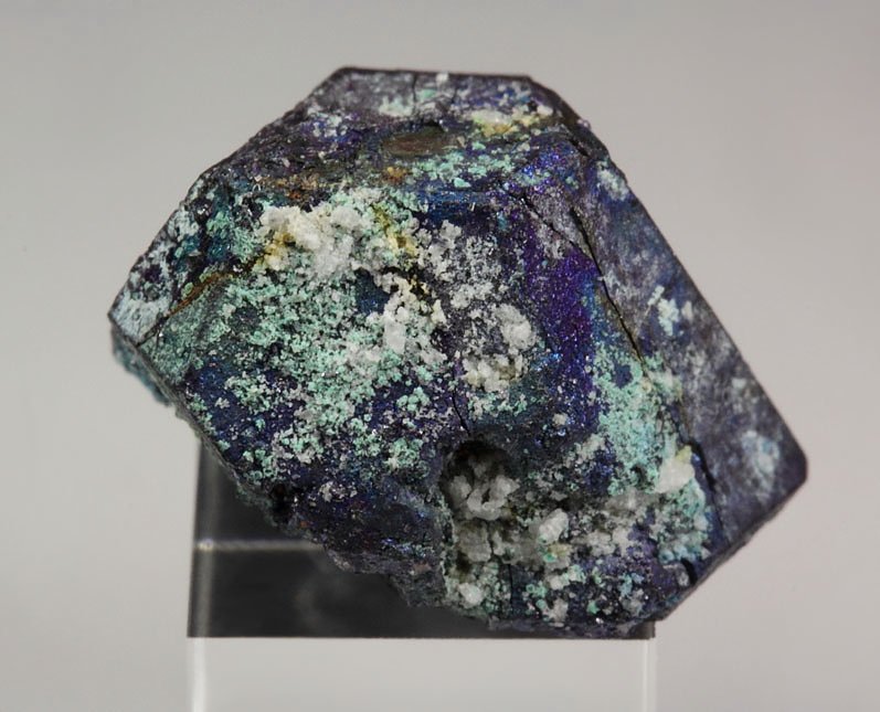 hopper CHALCOCITE with BORNITE coating