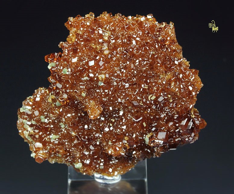 gem GARNET var. HESSONITE, DIOPSIDE