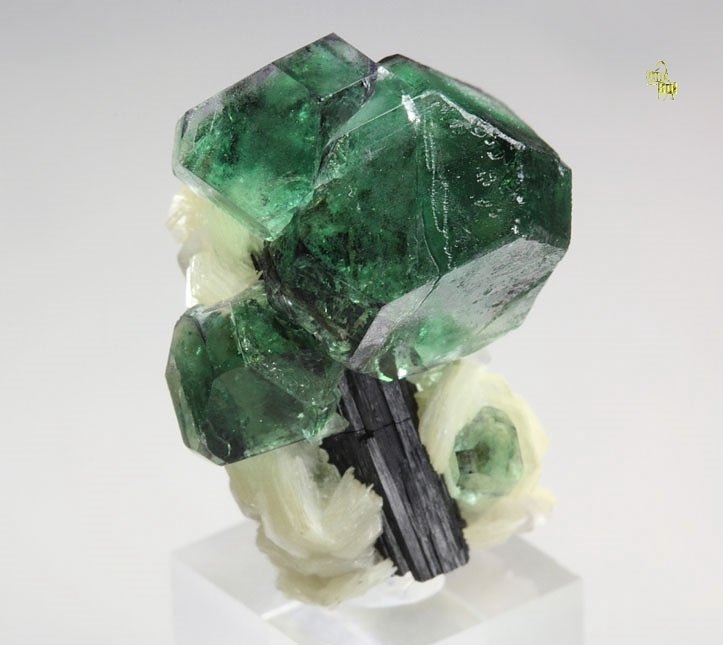 FLUORITE, MUSCOVITE, TOURMALINE var. SCHORL