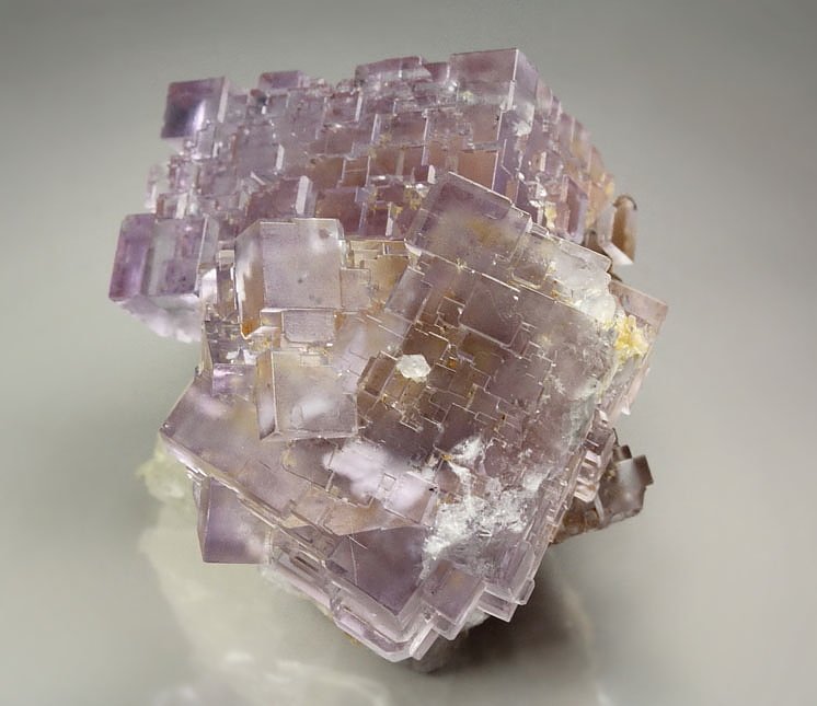 FLUORITE with PHANTOMS, CALCITE