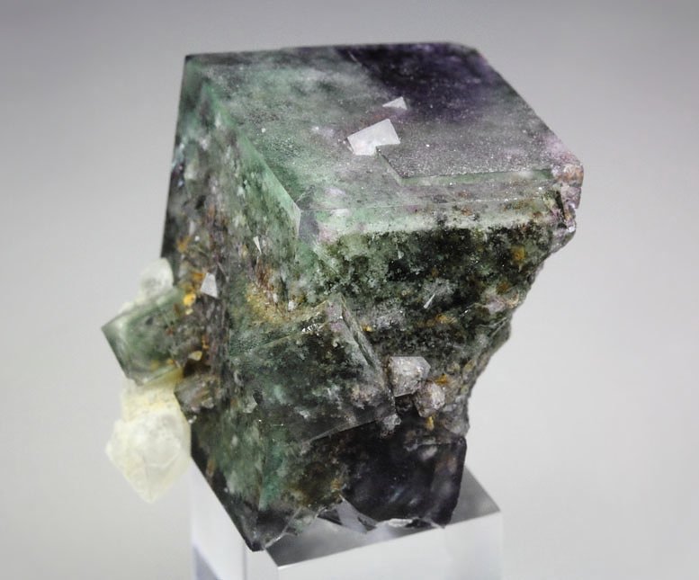 FLUORITE with PHANTOMS, QUARTZ