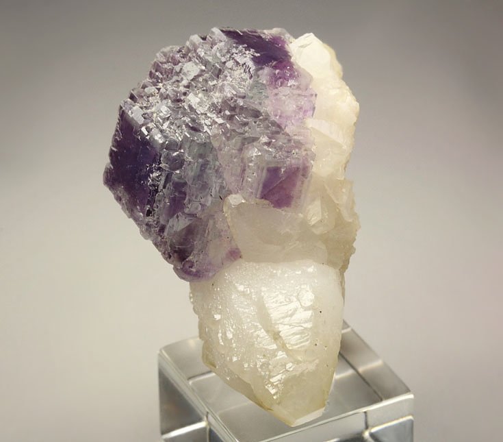 FLUORITE with PHANTOMS, CALCITE