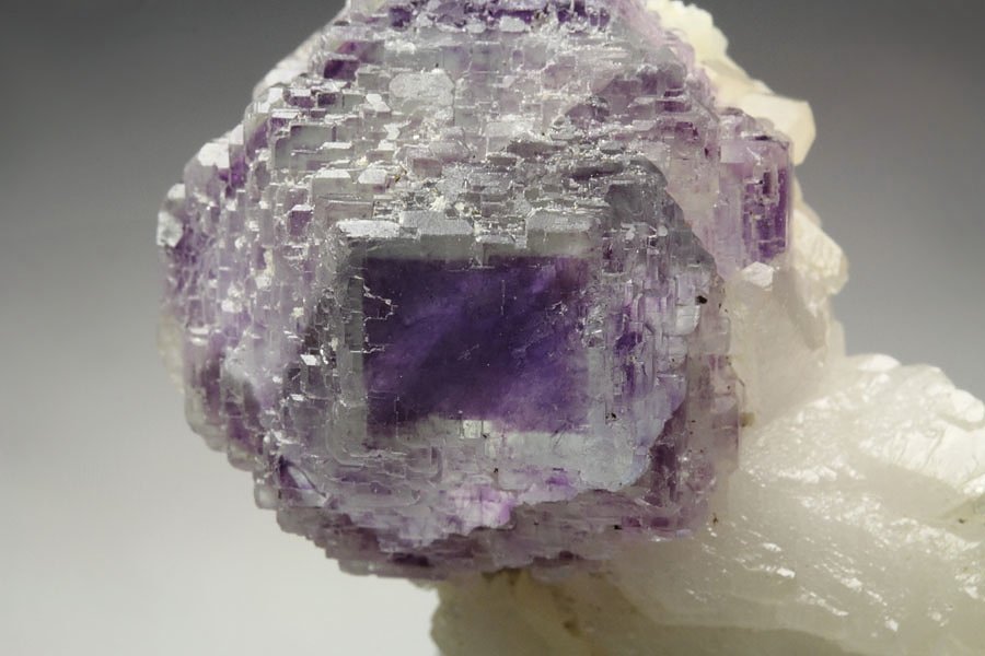 FLUORITE with PHANTOMS, CALCITE