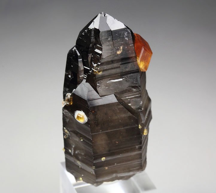 gem GARNET var. SPESSARTINE, QUARTZ var. SMOKY