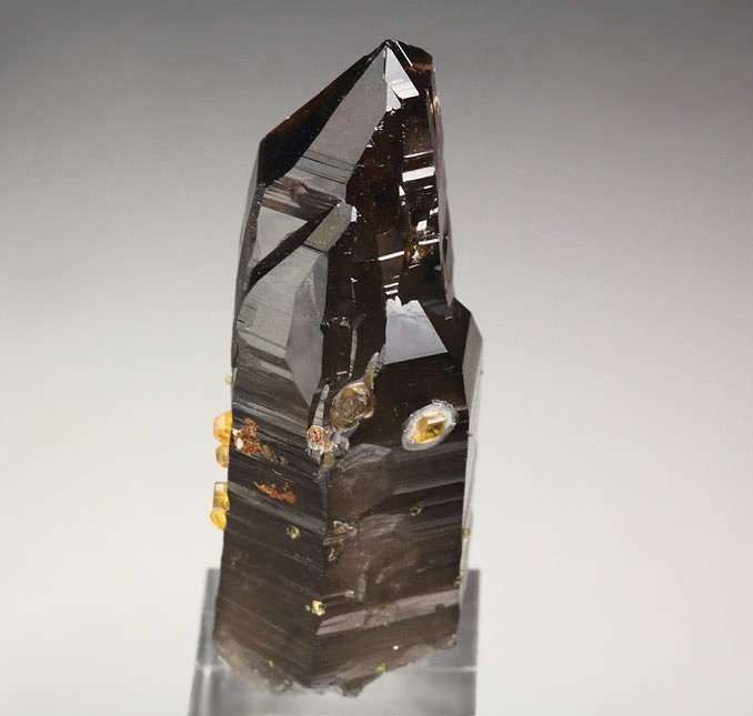 gem GARNET var. SPESSARTINE, QUARTZ var. SMOKY