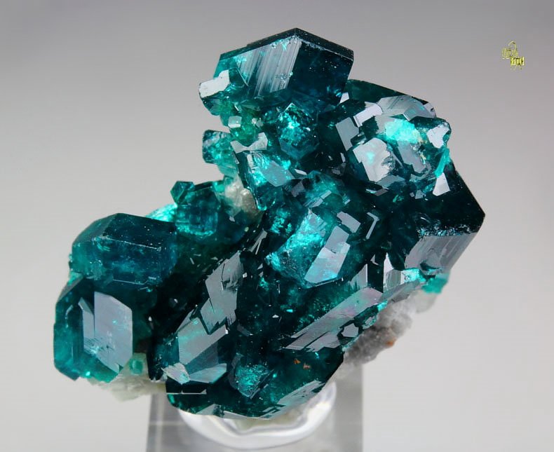 gem DIOPTASE, CALCITE, QUARTZ