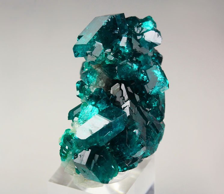 gem DIOPTASE, CALCITE, QUARTZ