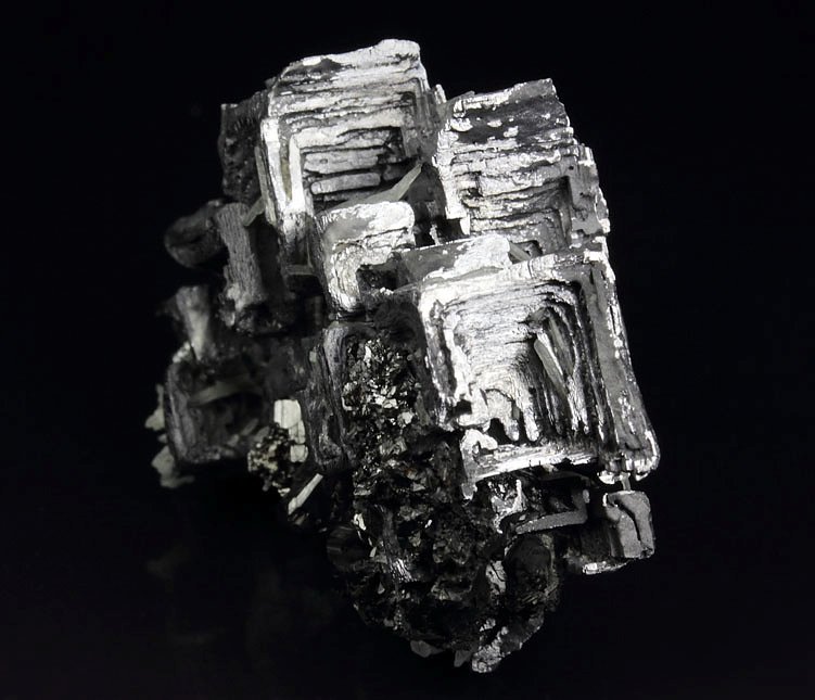 new find - skeletal GALENA, QUARTZ, SPHALERITE