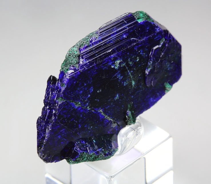 AZURITE, MALACHITE pseudomorph after AZURITE