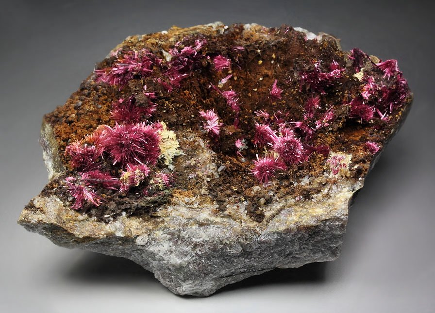 ERYTHRITE, PHLOGOPITE, QUARTZ