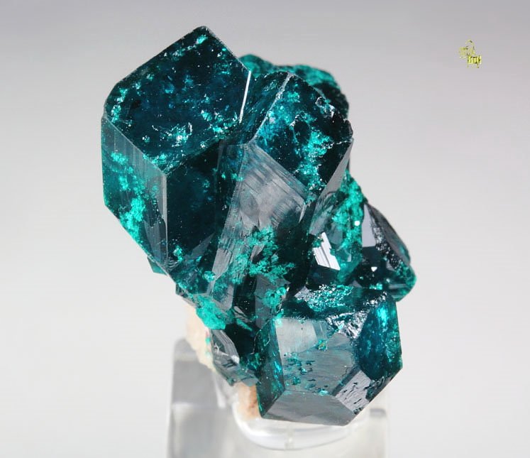 gemmy DIOPTASE bi-terminated