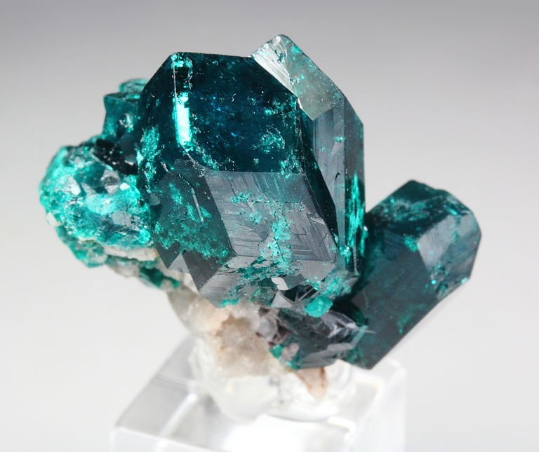 gemmy DIOPTASE bi-terminated