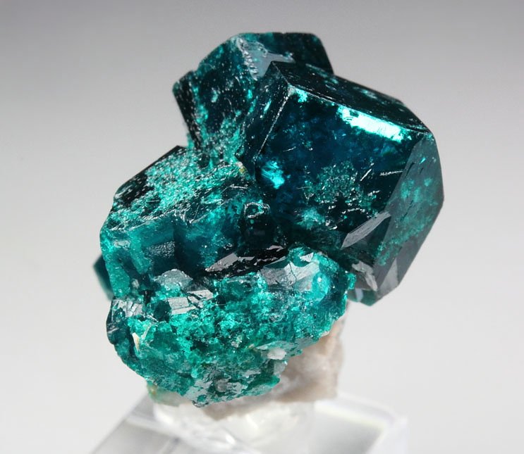 gemmy DIOPTASE bi-terminated