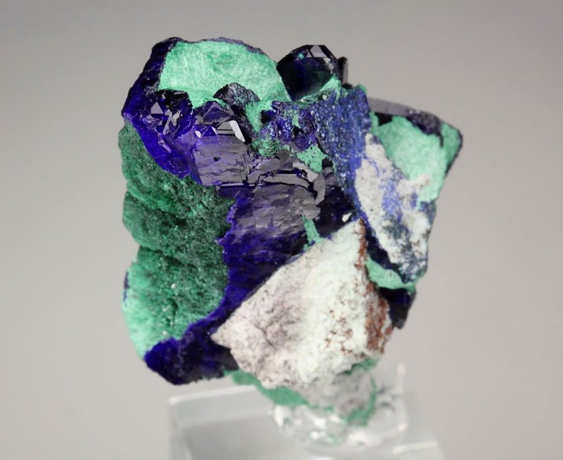 AZURITE, MALACHITE pseudomorph after AZURITE