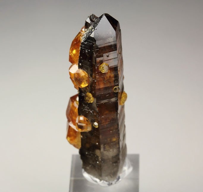 gem GARNET var. SPESSARTINE, QUARTZ var. SMOKY