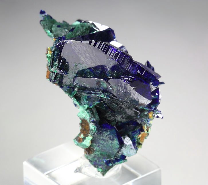 AZURITE, MALACHITE pseudomorph 