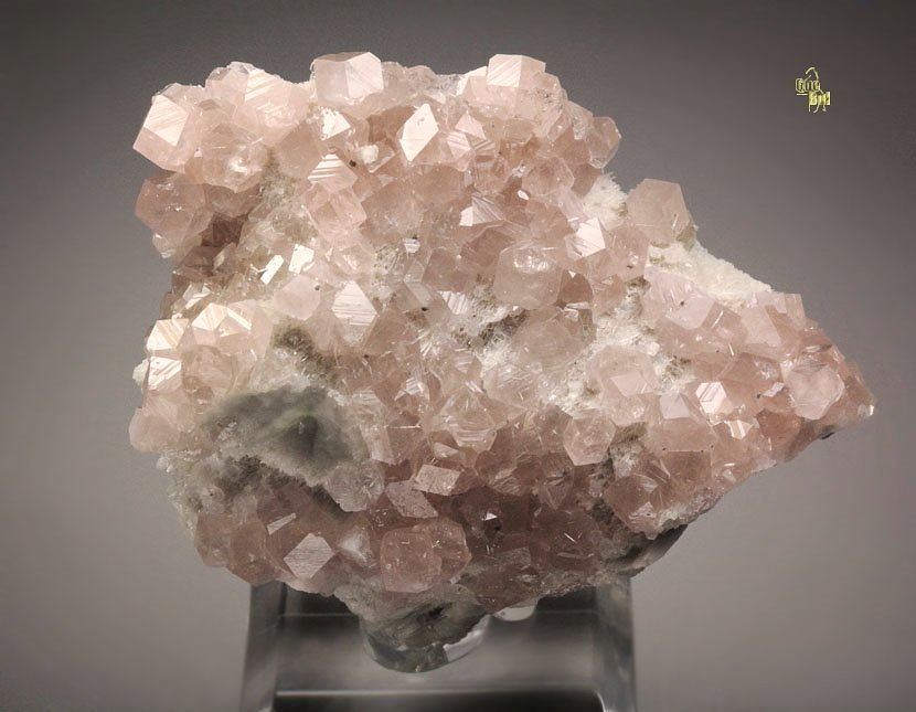 gem pink GARNET var. GROSSULAR, DIOPSIDE