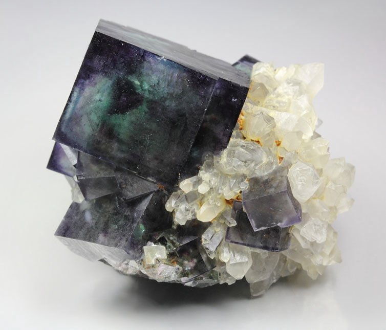 FLUORITE with PHANTOMS, QUARTZ