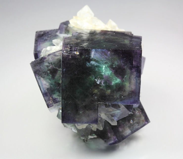 FLUORITE with PHANTOMS, QUARTZ