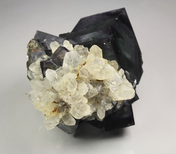 FLUORITE with PHANTOMS, QUARTZ