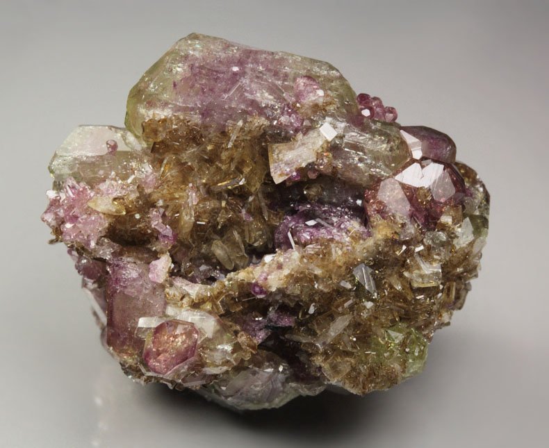 VESUVIANITE bi-color, DIOPSIDE