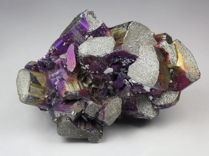 ENARGITE, iridescent CHALCOPYRITE