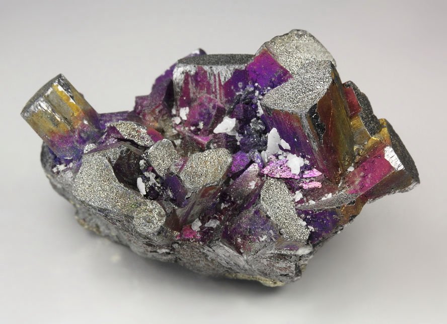 ENARGITE, iridescent CHALCOPYRITE