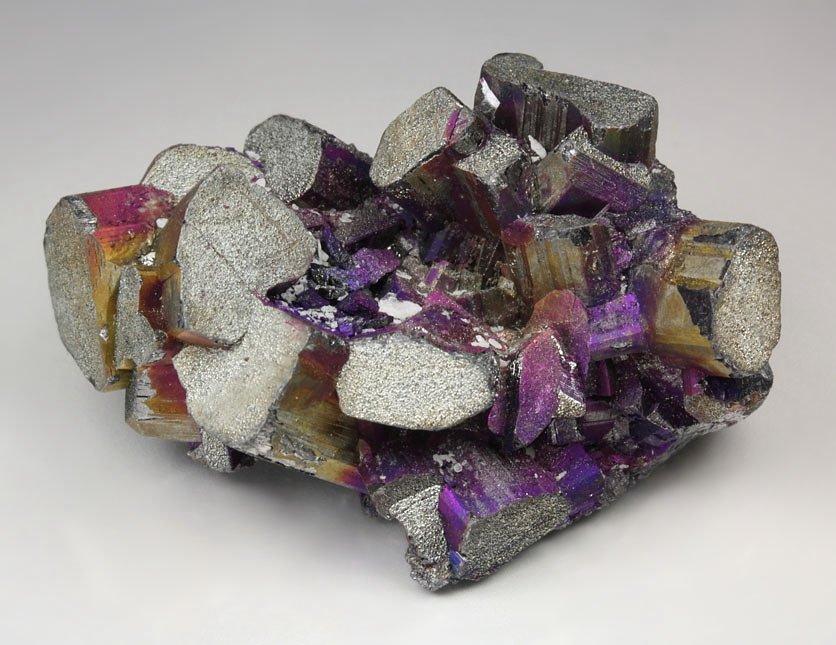 ENARGITE, iridescent CHALCOPYRITE