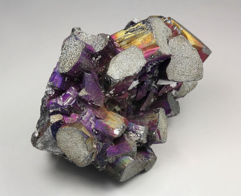 ENARGITE, iridescent CHALCOPYRITE