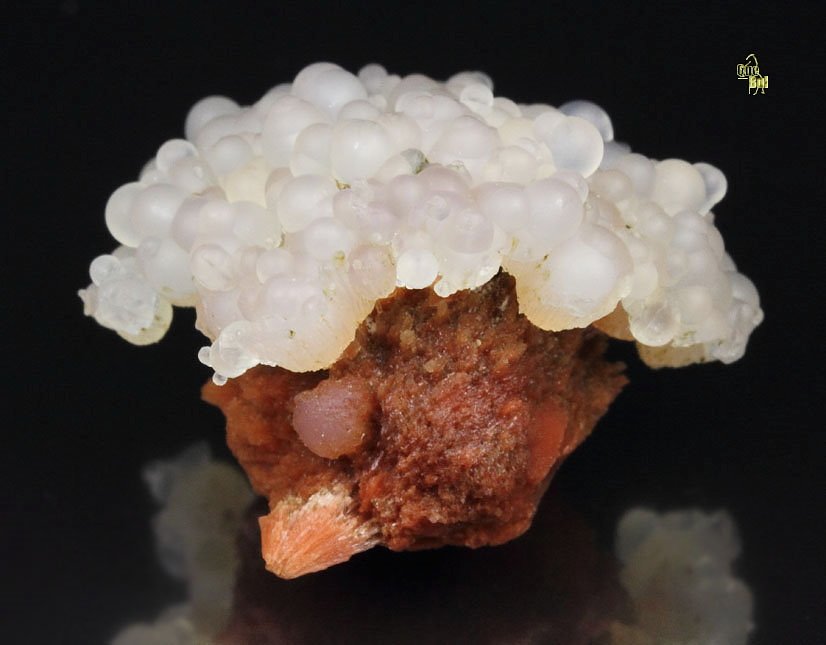 orange SCOLECITE, CHALCEDONY