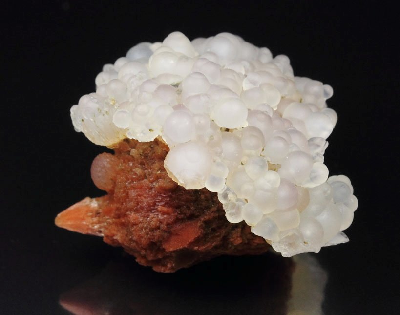 orange SCOLECITE, CHALCEDONY