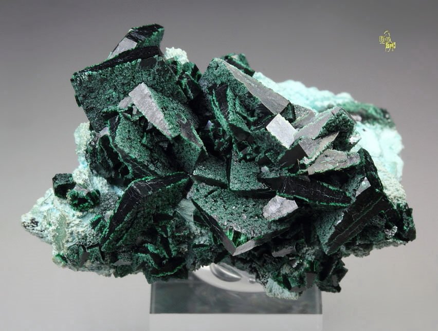 crystallized MALACHITE, CHRYSOCOLLA