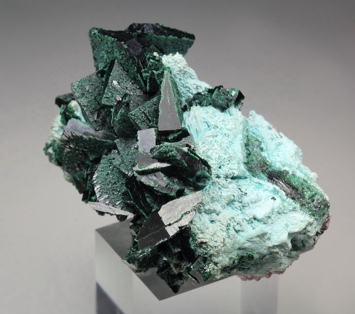 crystallized MALACHITE, CHRYSOCOLLA