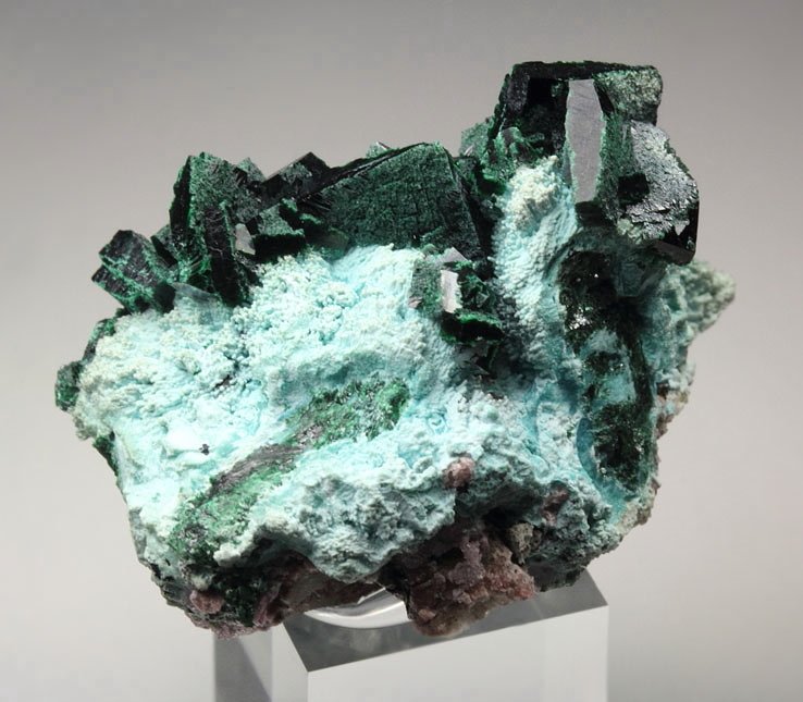 crystallized MALACHITE, CHRYSOCOLLA