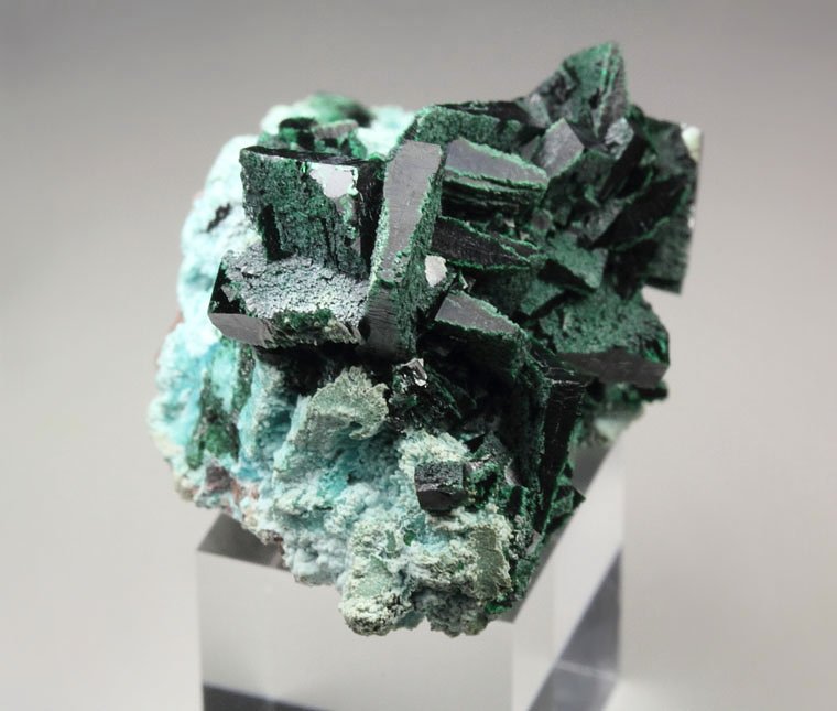 crystallized MALACHITE, CHRYSOCOLLA