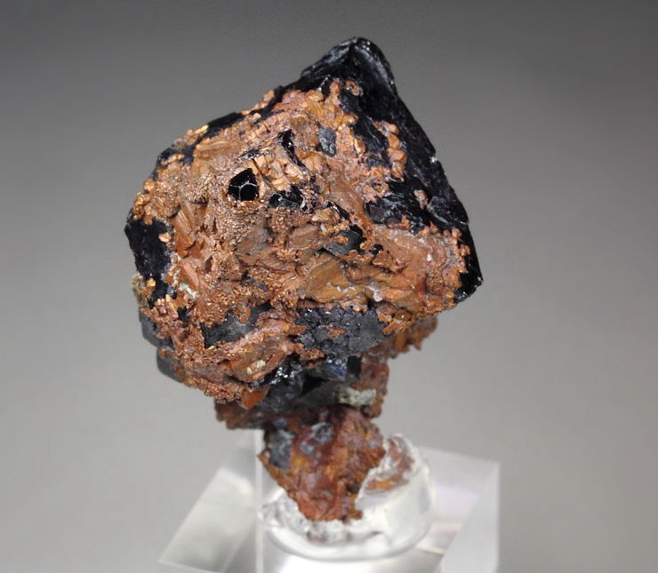 CUPRITE, COPPER pseudomorph after CUPRITE