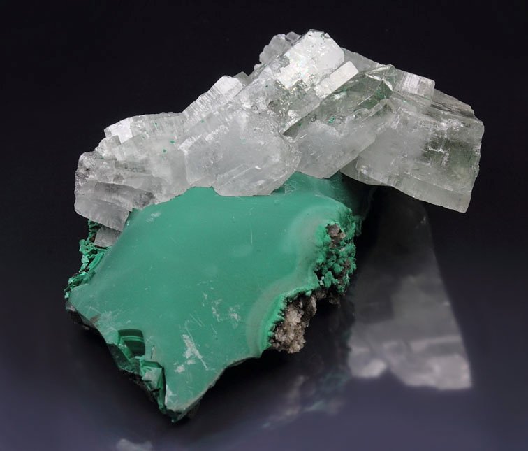 BARYTE, MALACHITE 