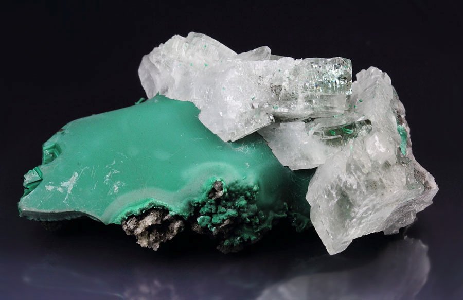 BARYTE, MALACHITE 