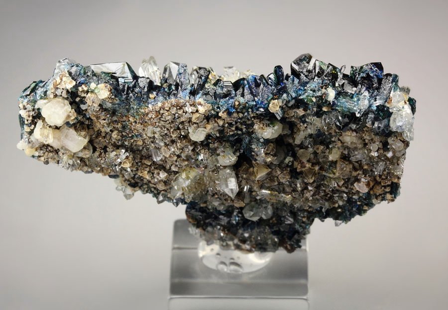 gemmy LAZULITE, QUARTZ, SIDERITE