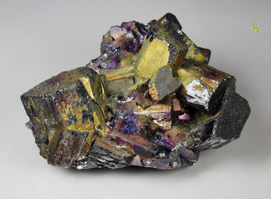 ENARGITE, iridescent CHALCOPYRITE