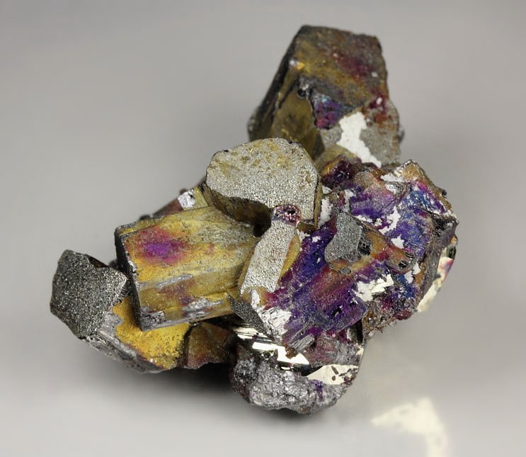 ENARGITE, iridescent CHALCOPYRITE