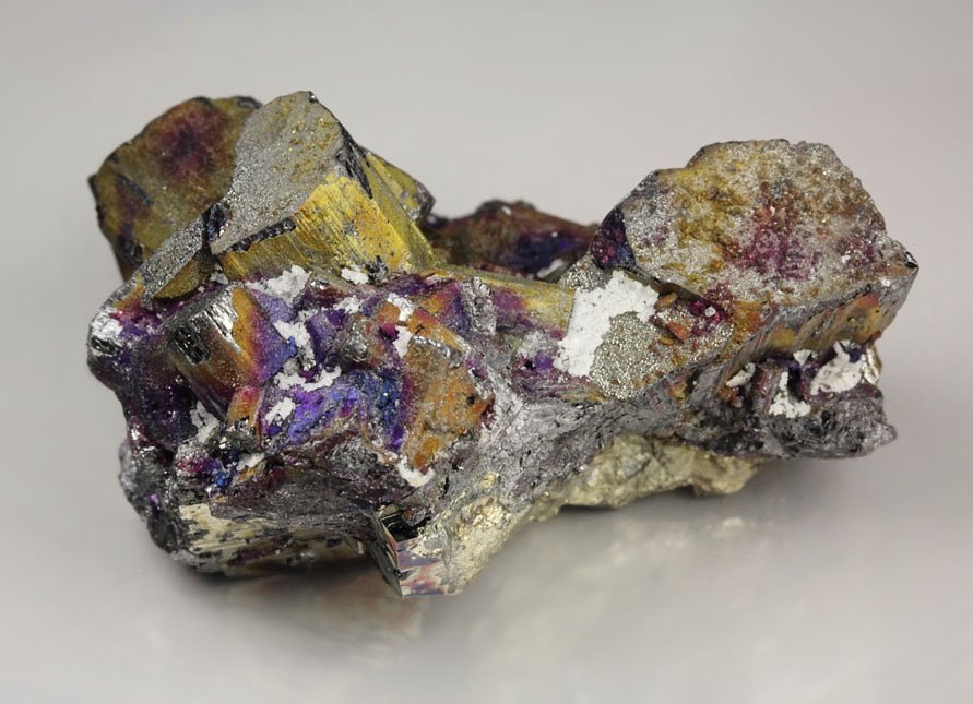 ENARGITE, iridescent CHALCOPYRITE