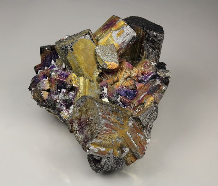 ENARGITE, iridescent CHALCOPYRITE