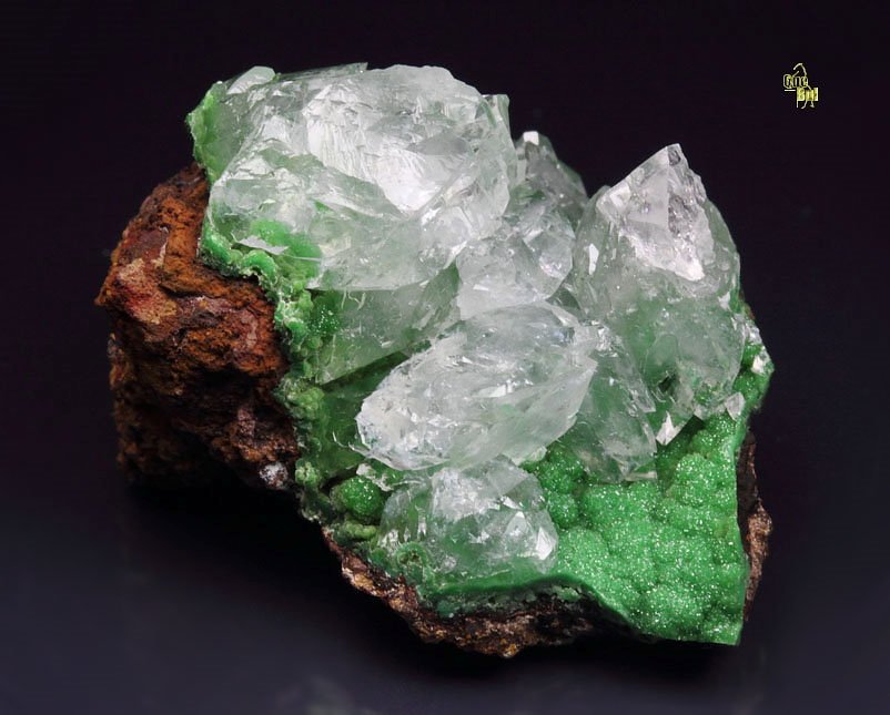 CONICHALCITE, CALCITE